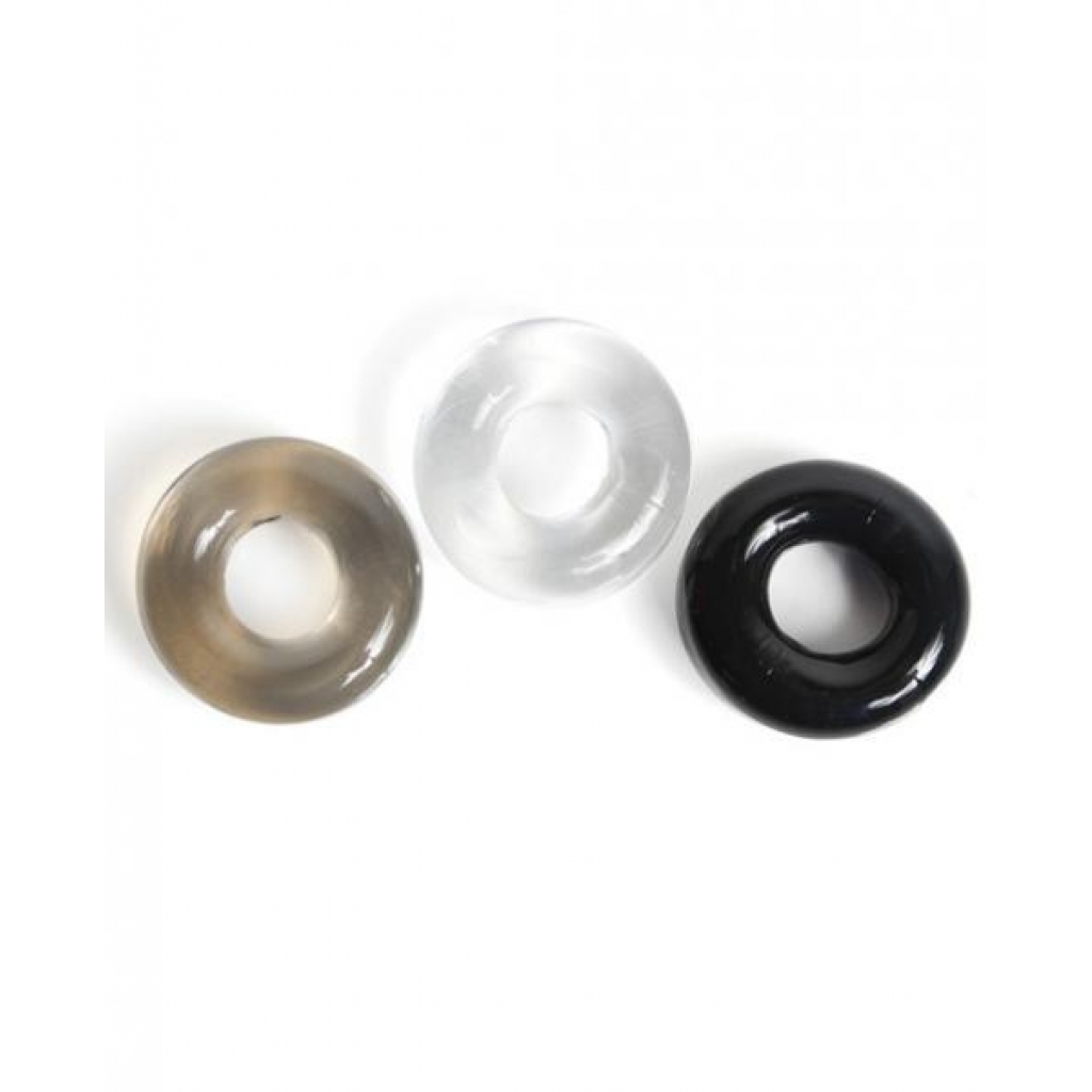 Boneyard Triple Play Cock Ring - 3 Pack