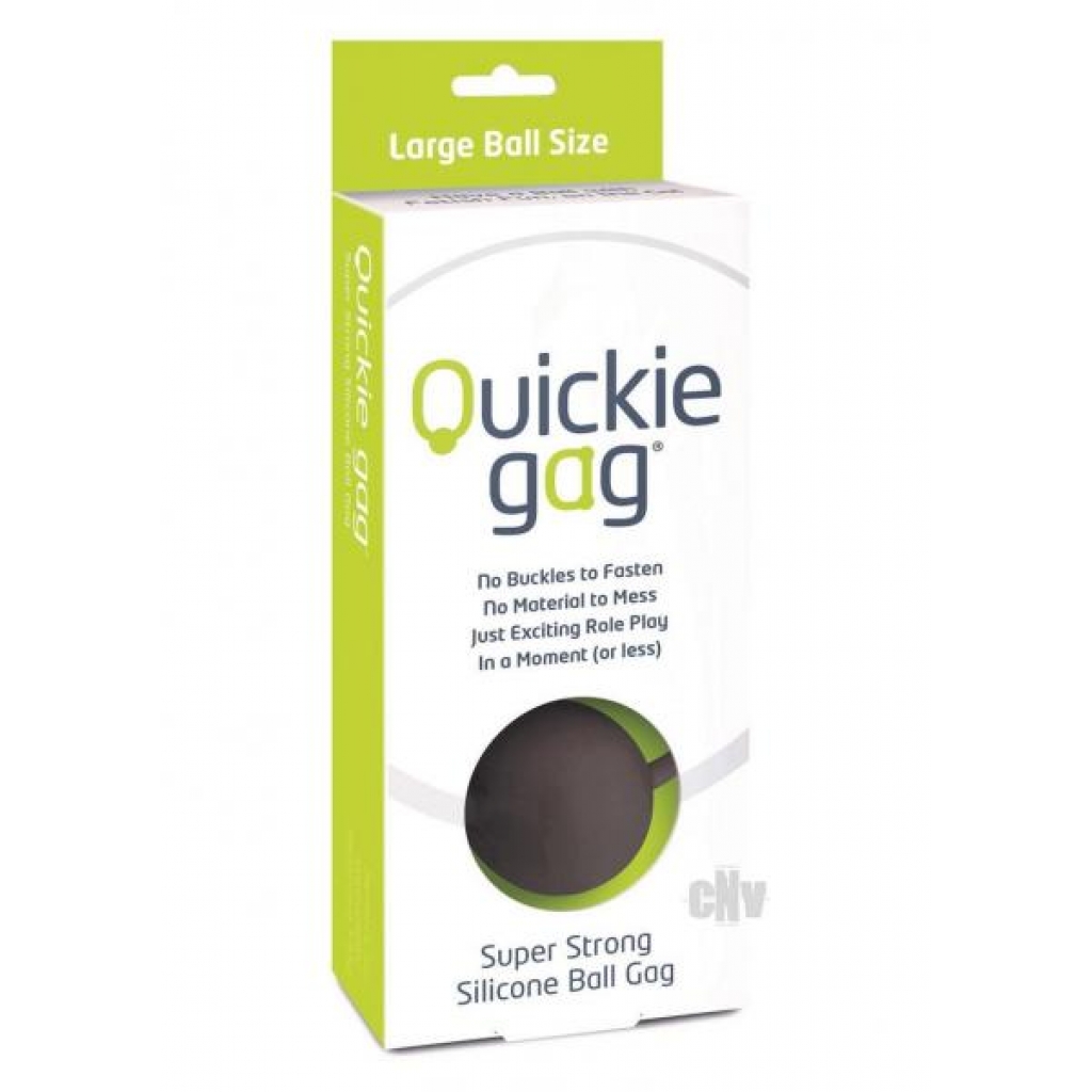 Quickie Ball Gag - Large Black