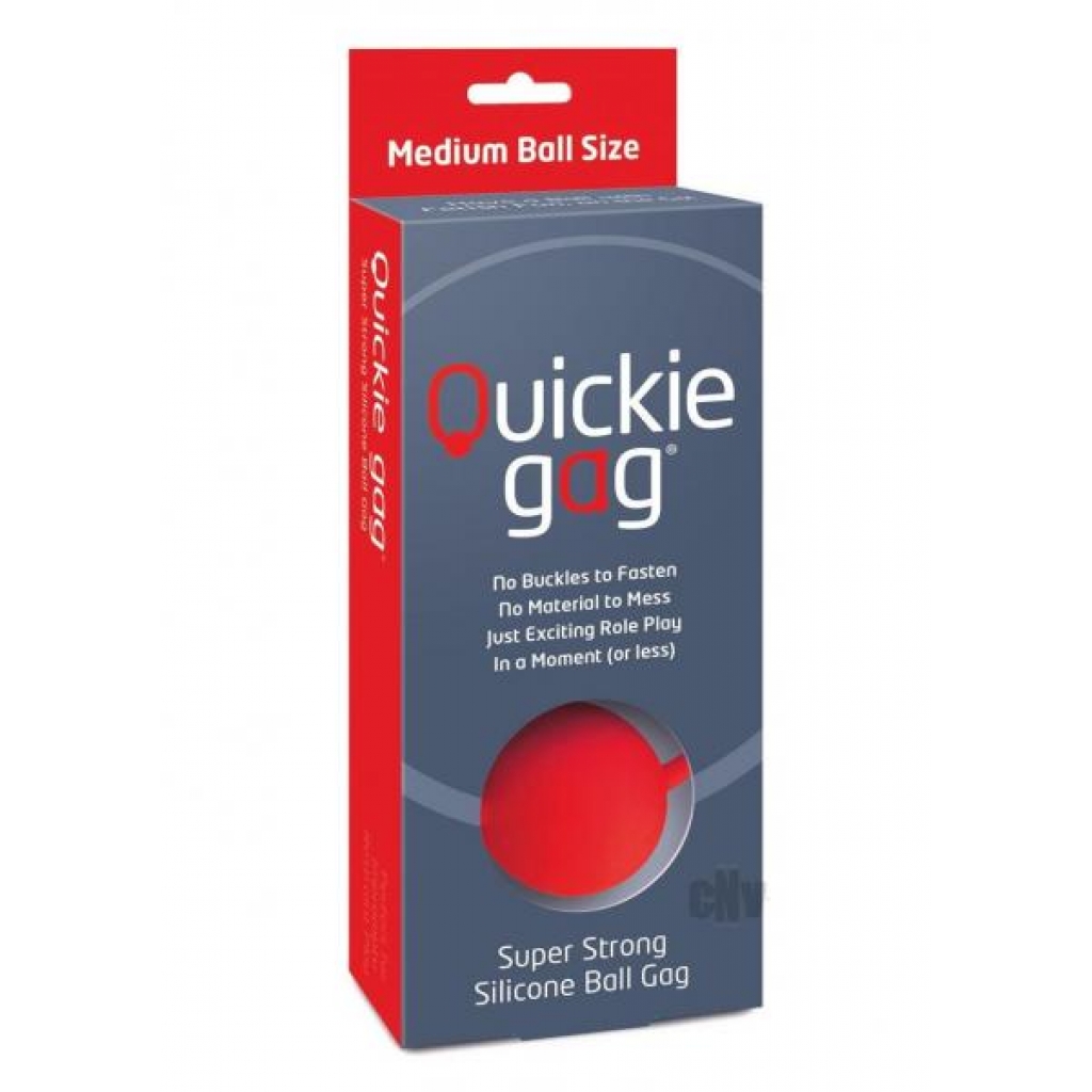 Quickie Ball Gag – Medium Red