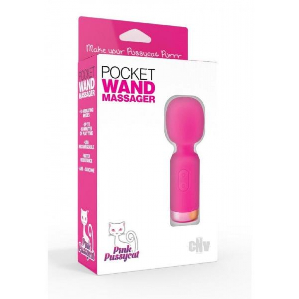 Pink Pussycat Vibrating Pocket Wand