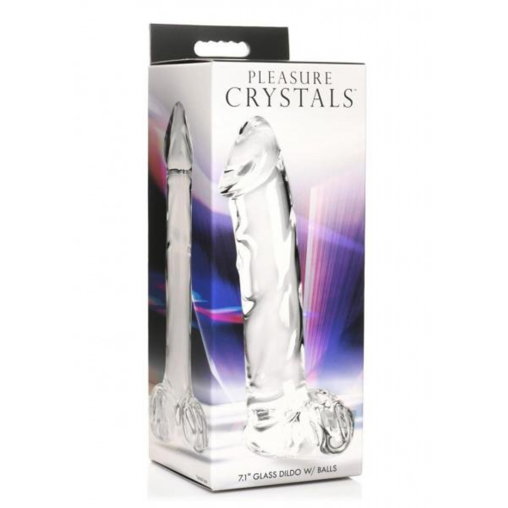 Pleasure Crystals Dildo Balls - 7.1 Clear