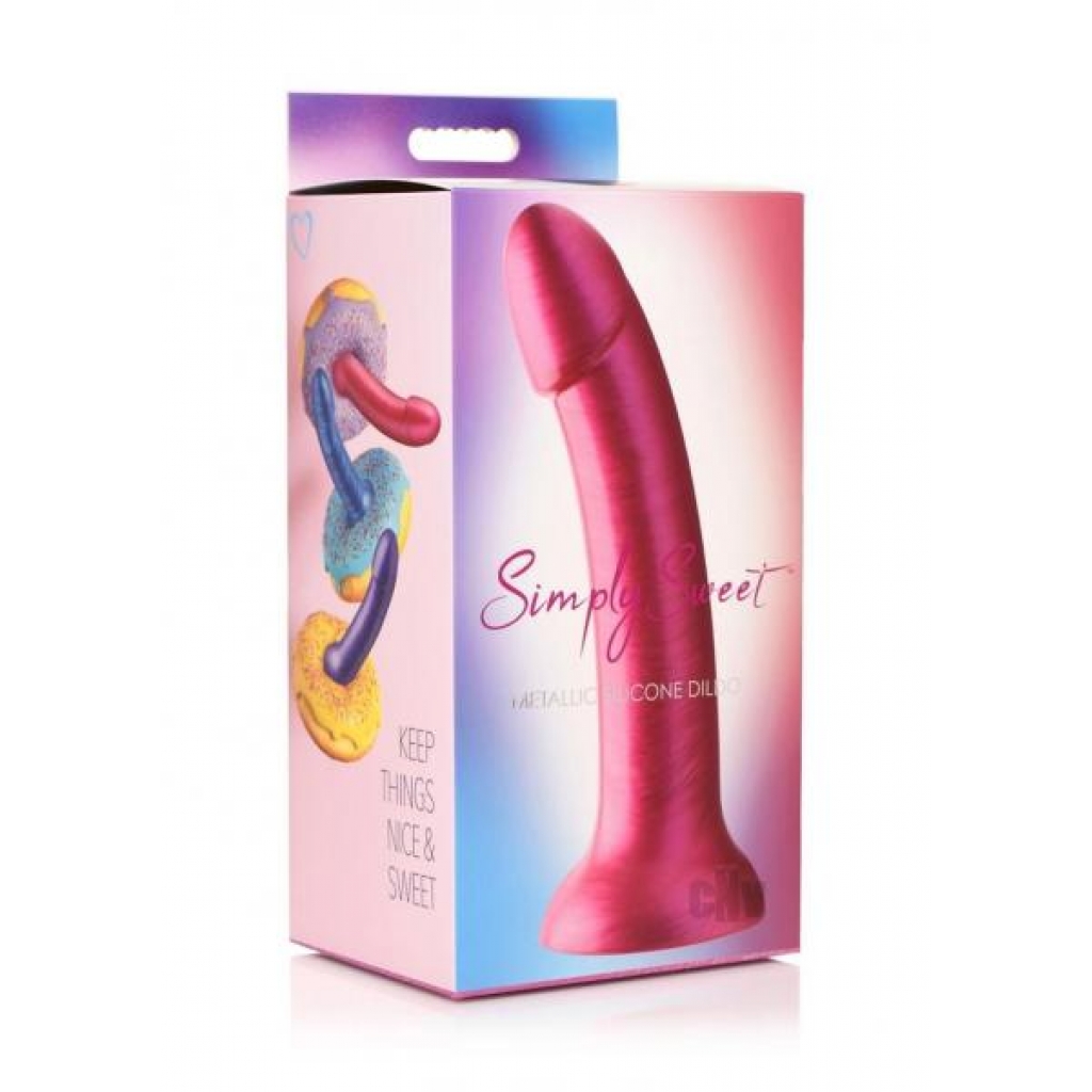 Simply Sweet Silicone Dildo 7 Pink