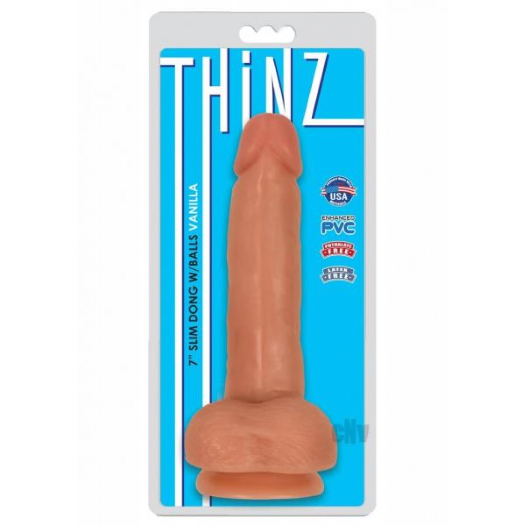 Thinz Slim Dong with Balls - 7 inches Vanilla