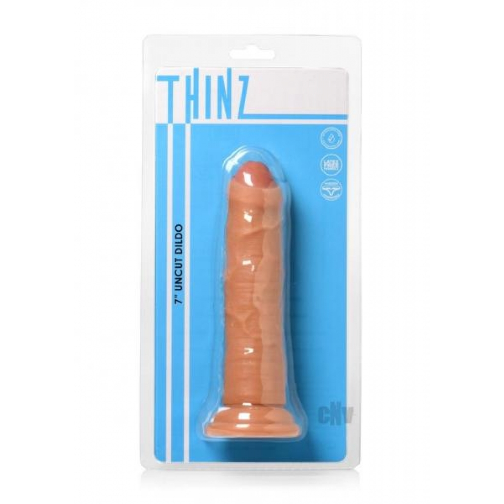 Thinz Uncut Dildo - 7 inches Vanilla Beige