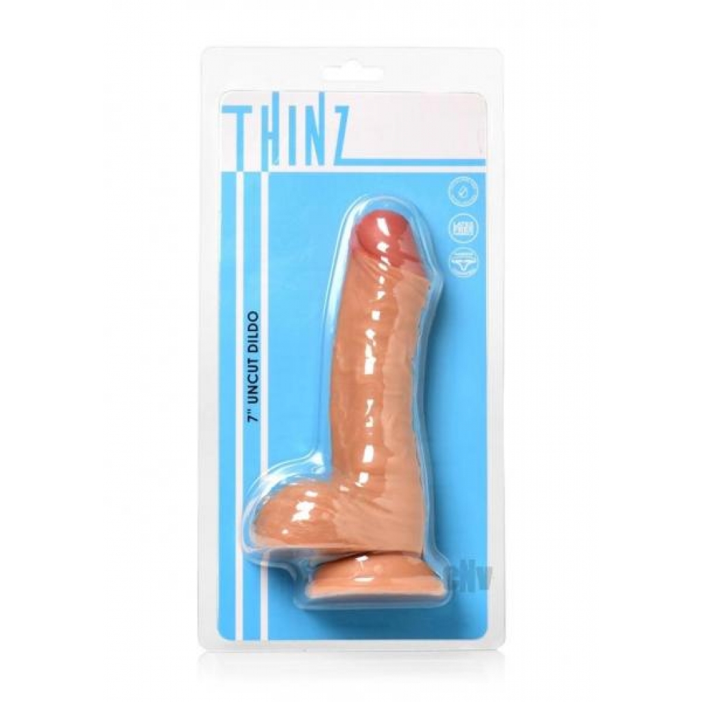 Thinz Dildo With Foreskin - 7 Vanilla Beige