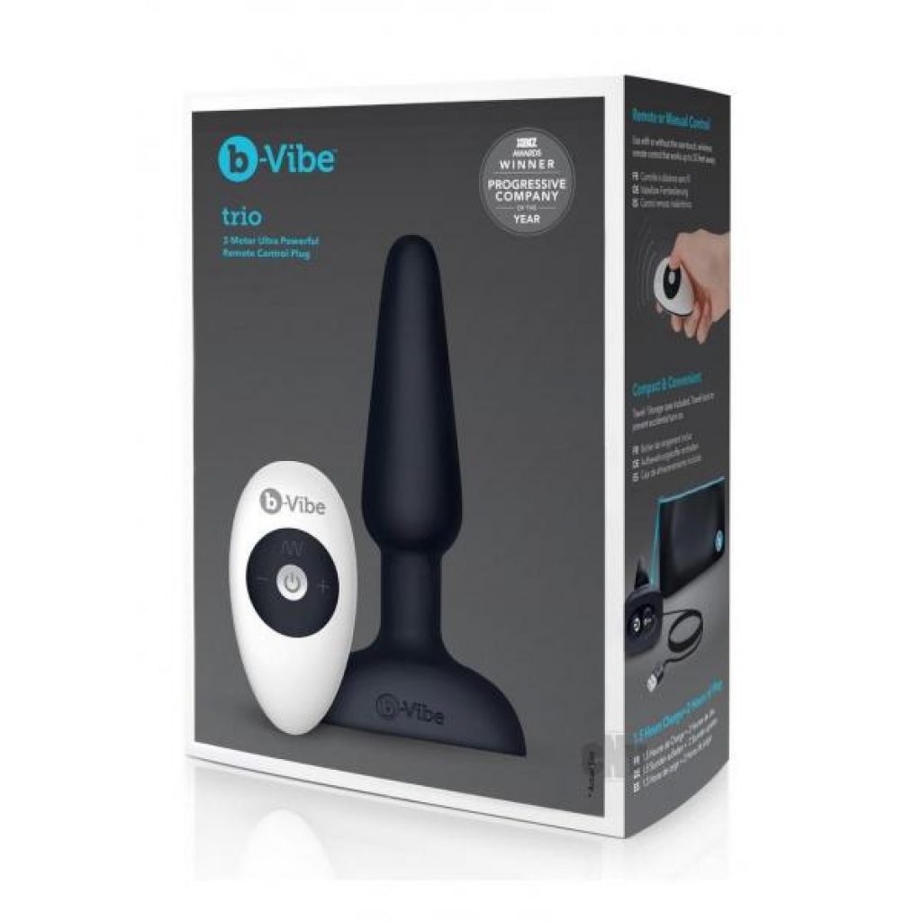 B-vibe Trio Plug - Black