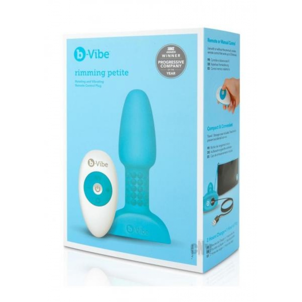 B-vibe Rimming Petite - Teal Vibrating Plug