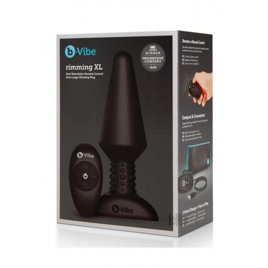 B-vibe Rimming Plug XL - Premium Vibrating Anal Plug