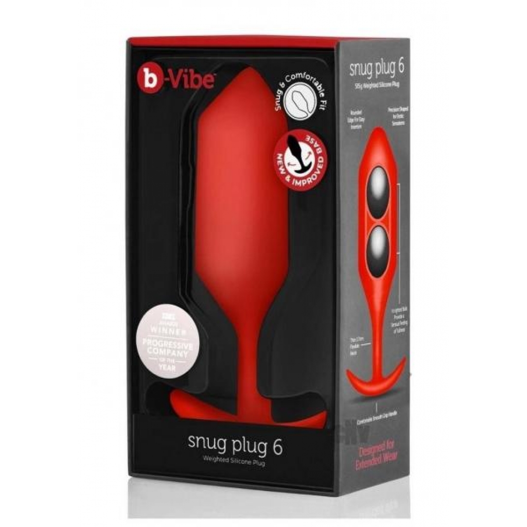 B-vibe Snug Plug 6 Red