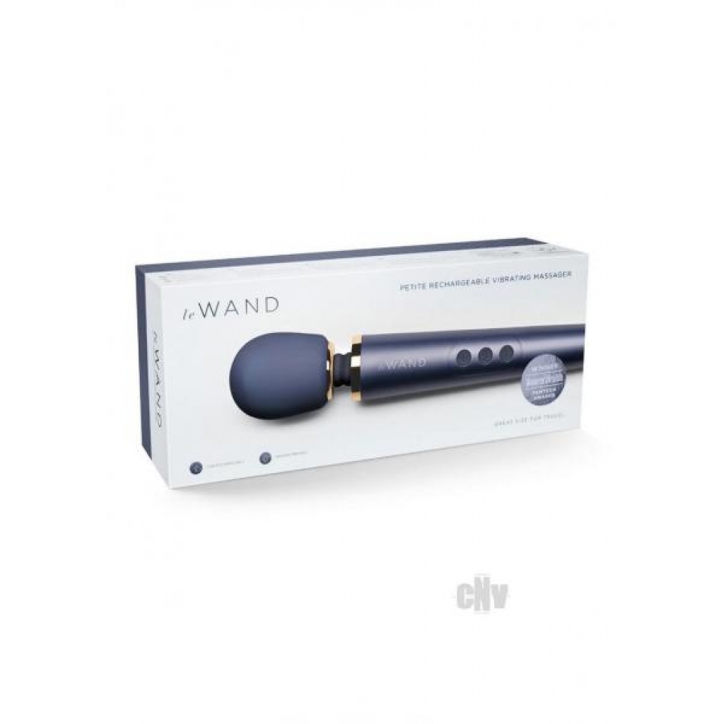 Le Wand Petite Vibrating Massager - Navy Blue