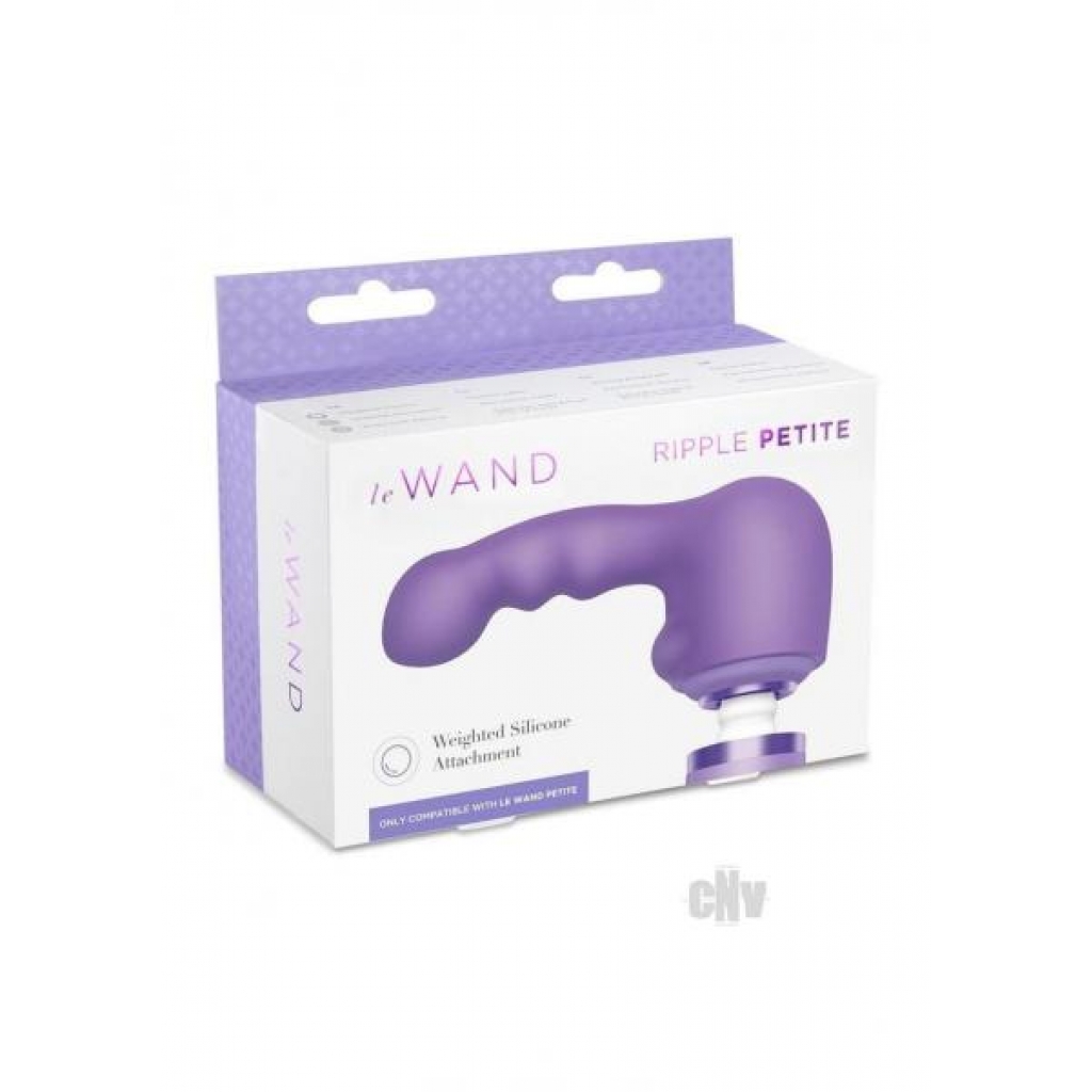 Le Wand Petite Ripple Attachment - Violet Purple