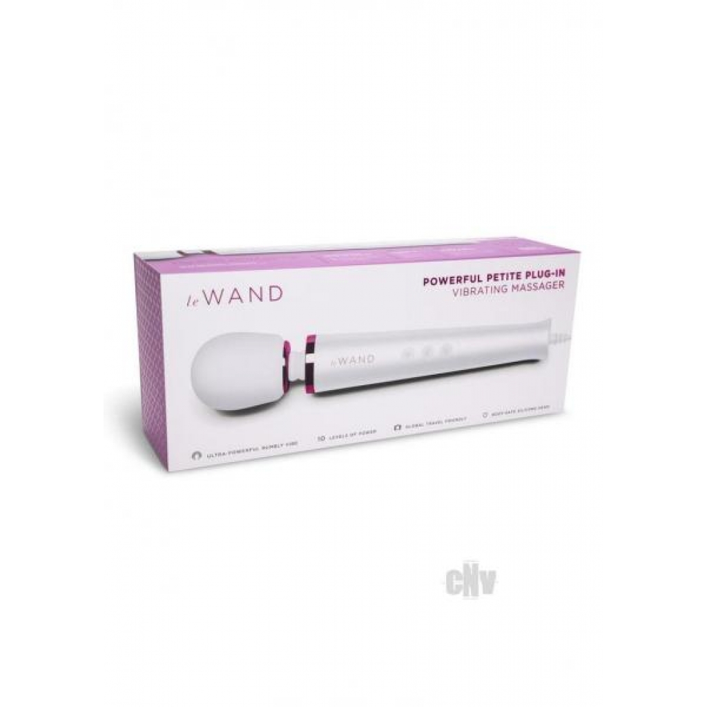 Le Wand Powerful Petite Plug-In Vibrating Massager - White