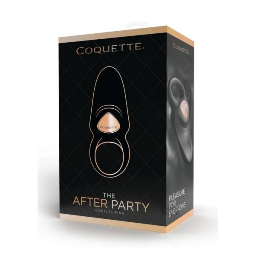 Coquette After Party Couples Ring - Black/Gold