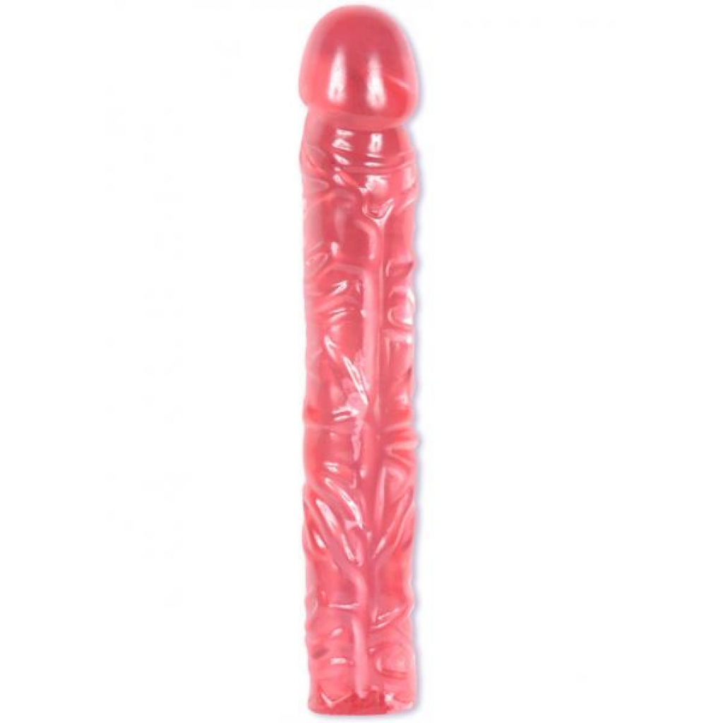 Classic Pink Jelly Dildo - 10 inches