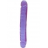 Jellies Jr 12-Inch Double Dong - Vibrant Purple