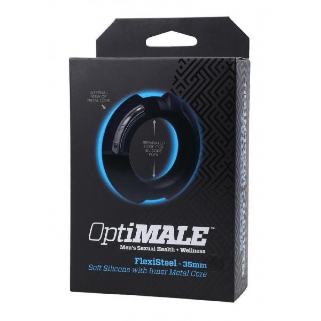 Optimale Flexisteel Cockring - 35mm Black