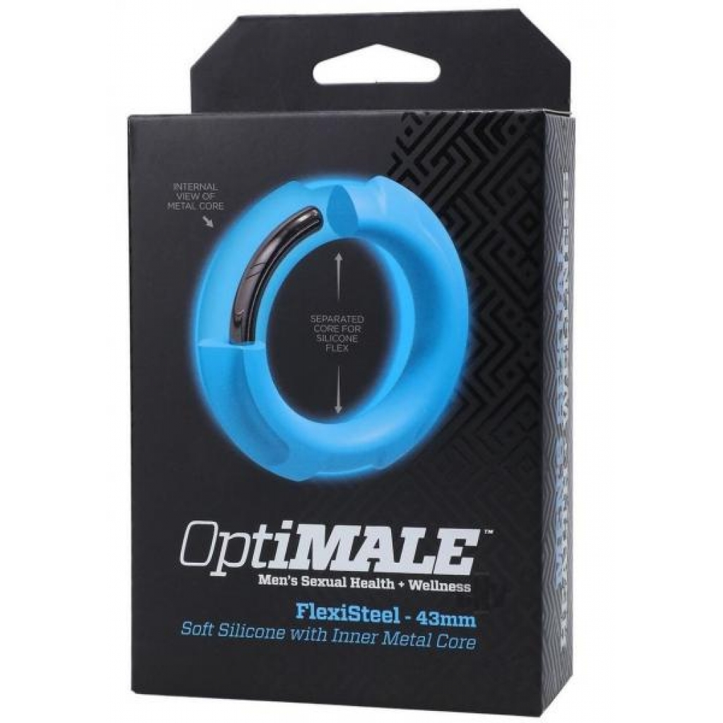 Optimale Flexisteel Cockring - 43mm, Blue