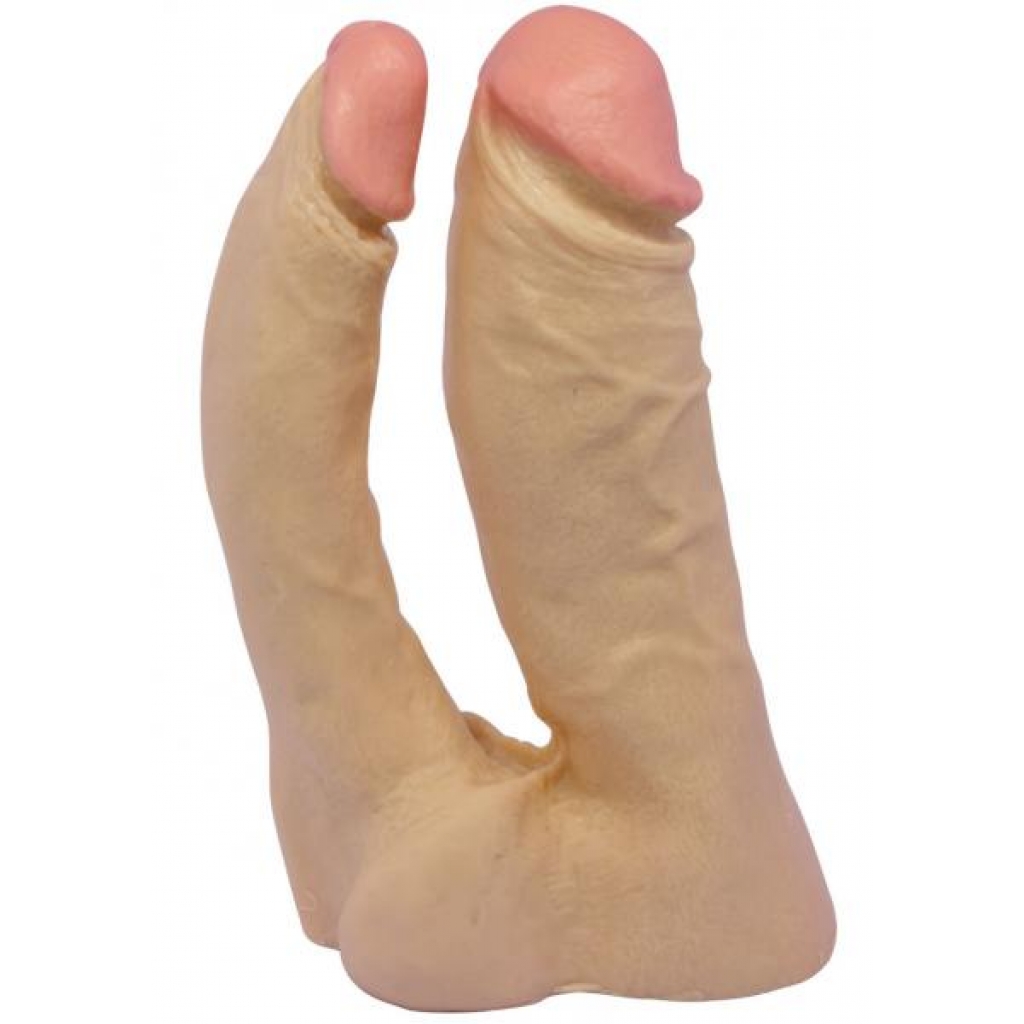 Vac-U-Lock Double Penetrator - Beige