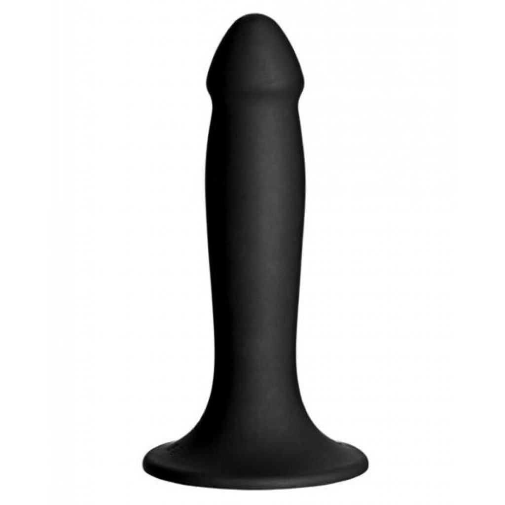 Vac-U-Lock Smooth Silicone Dong - Black