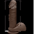 The D Perfect D 7-Inch Dildo - Chocolate Brown