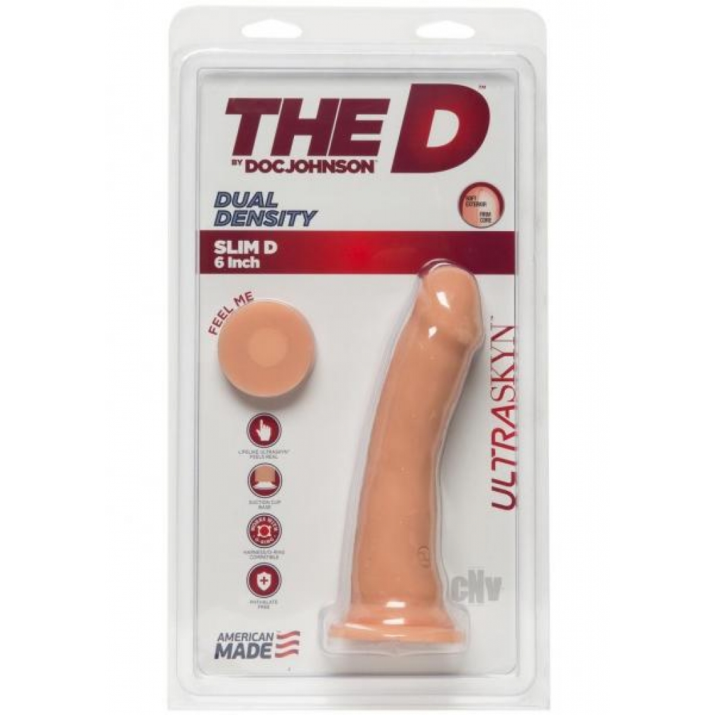 The Slim D Ultraskyn - 6 Inches Vanilla Beige