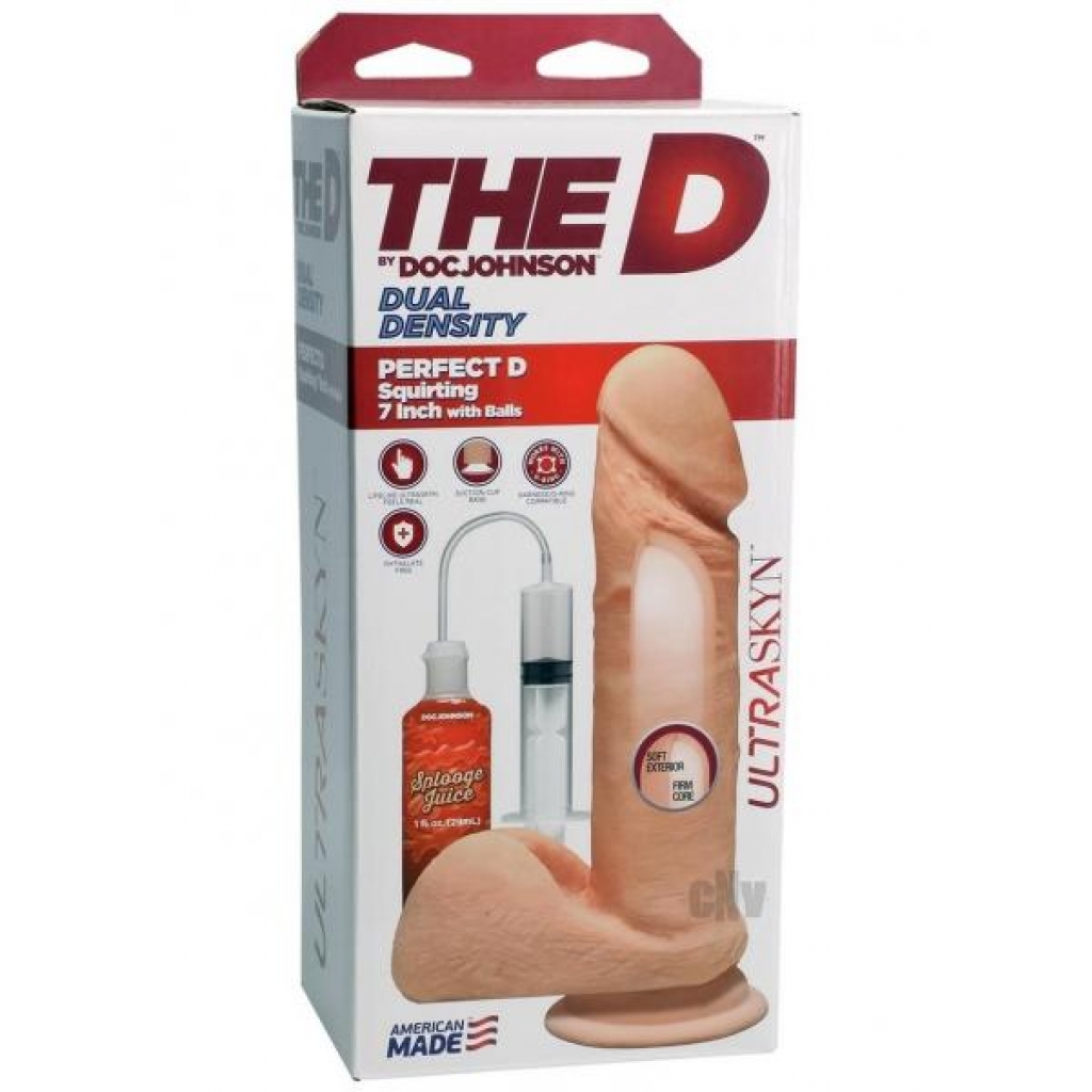 The Perfect D Squirt 7 - Vanilla Beige - Lifelike Pleasure