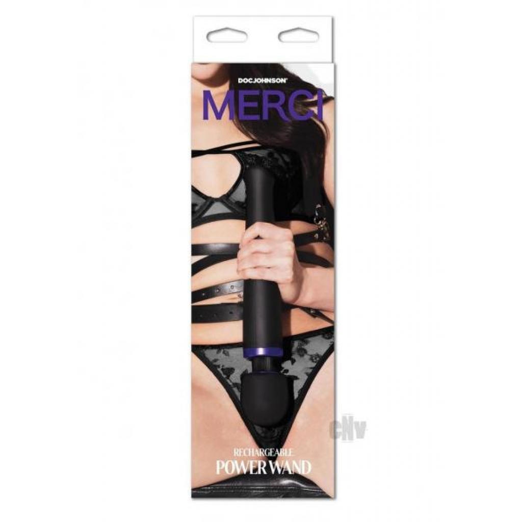 Merci Rechargeable Power Wand Black - Unleash Your Inner Magic