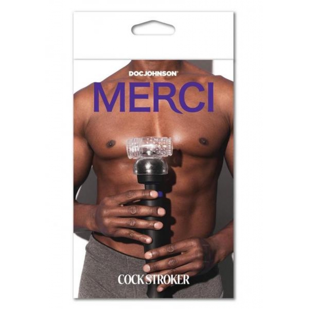 Merci Wand Attachment Cock Stroker - Clear