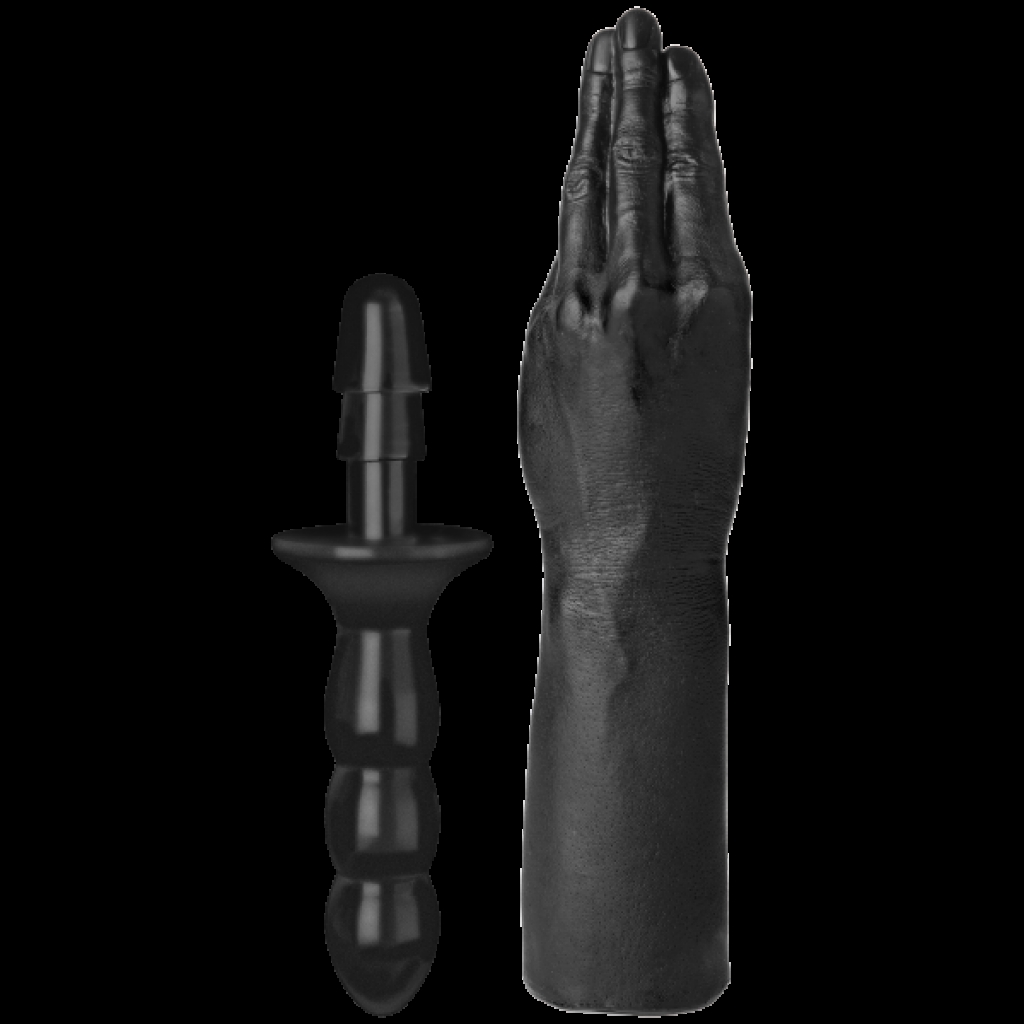 Vac-U-Lock Hand Replica with Handle - Black