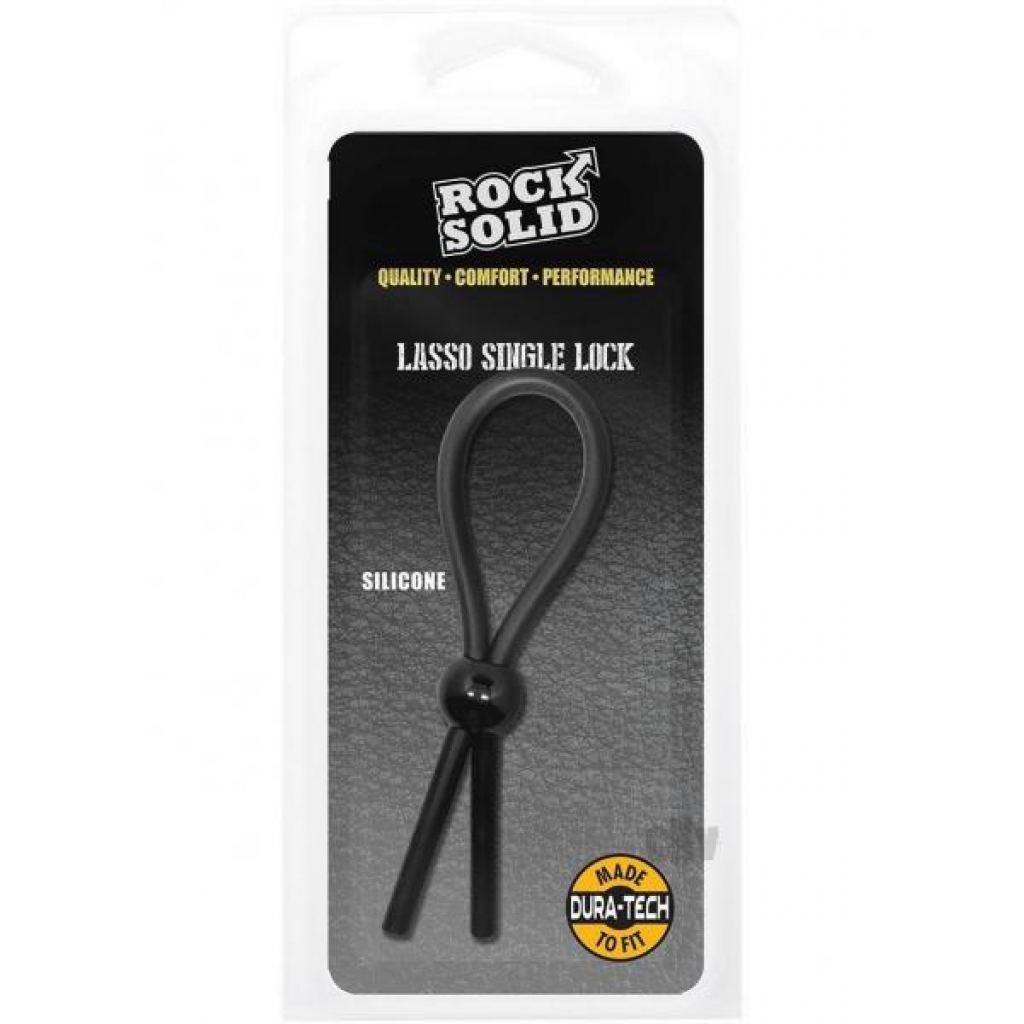 Rock Solid Lasso Single Lock - Adjustable Black Pleasure