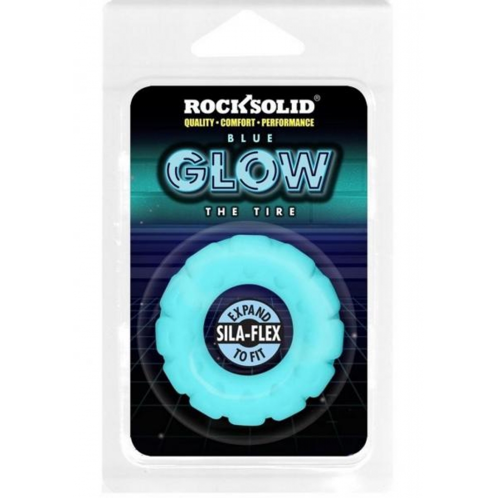 Rock Solid The Tire - GITD White/Blue