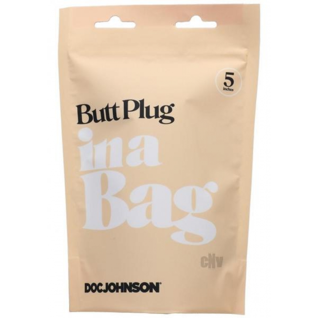 In A Bag Anal Plug - 5in Black