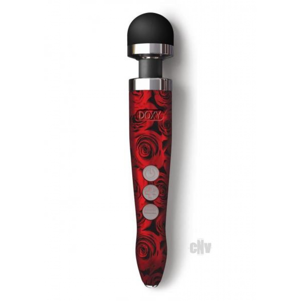 Doxy Die Cast 3r Rose Pattern Wand Massager