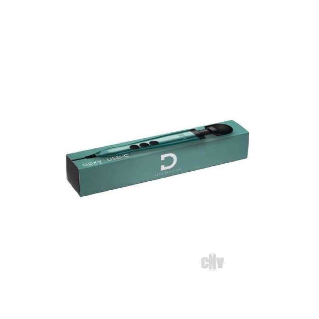 Doxy USB-C Wand Massager - Turquoise Green