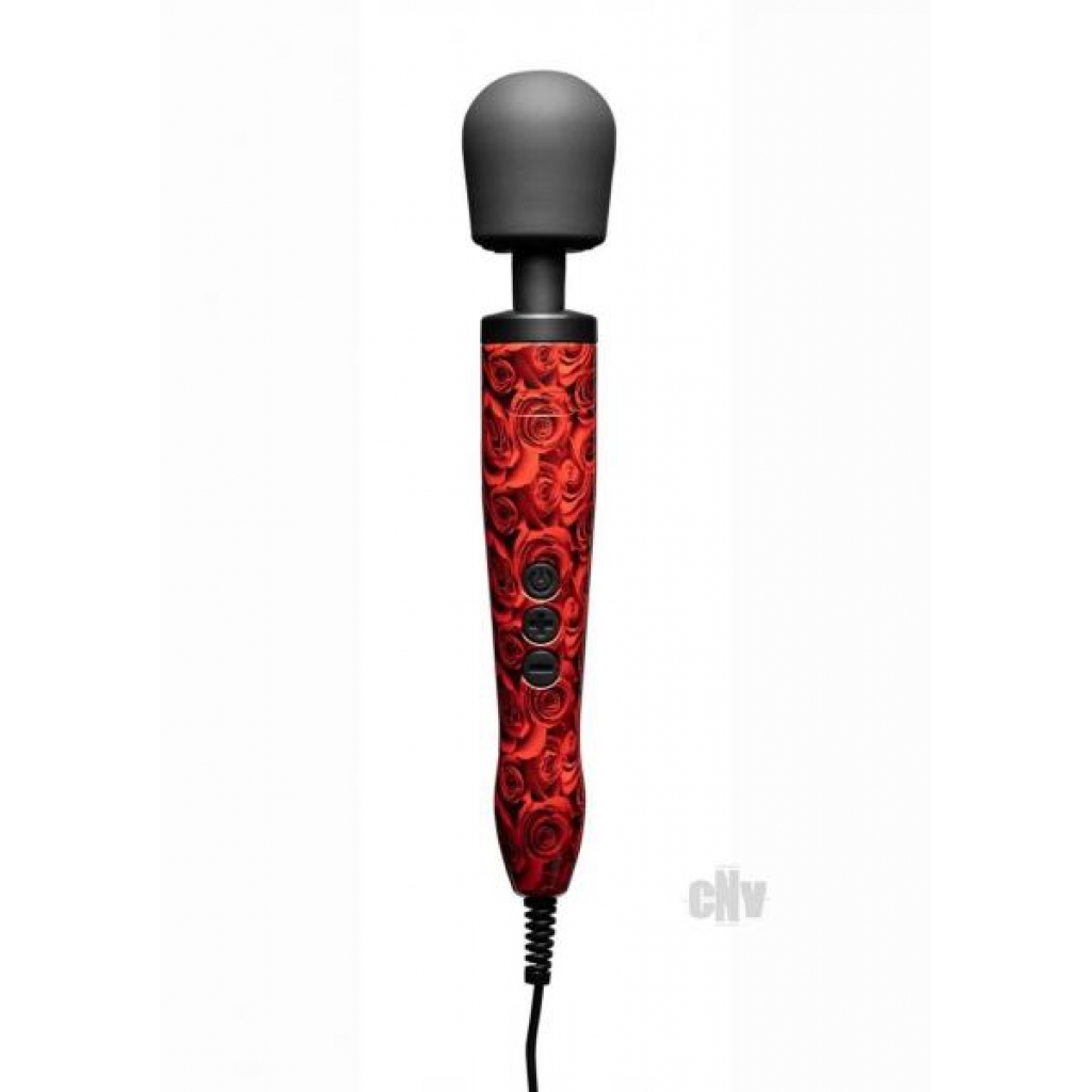 Doxy Original Wand Massager - Rose Pattern Smoke