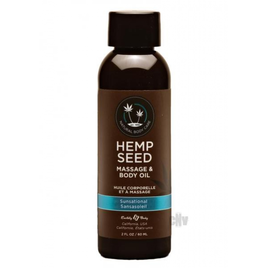 Hemp Massage Oil Sunsational - 2oz