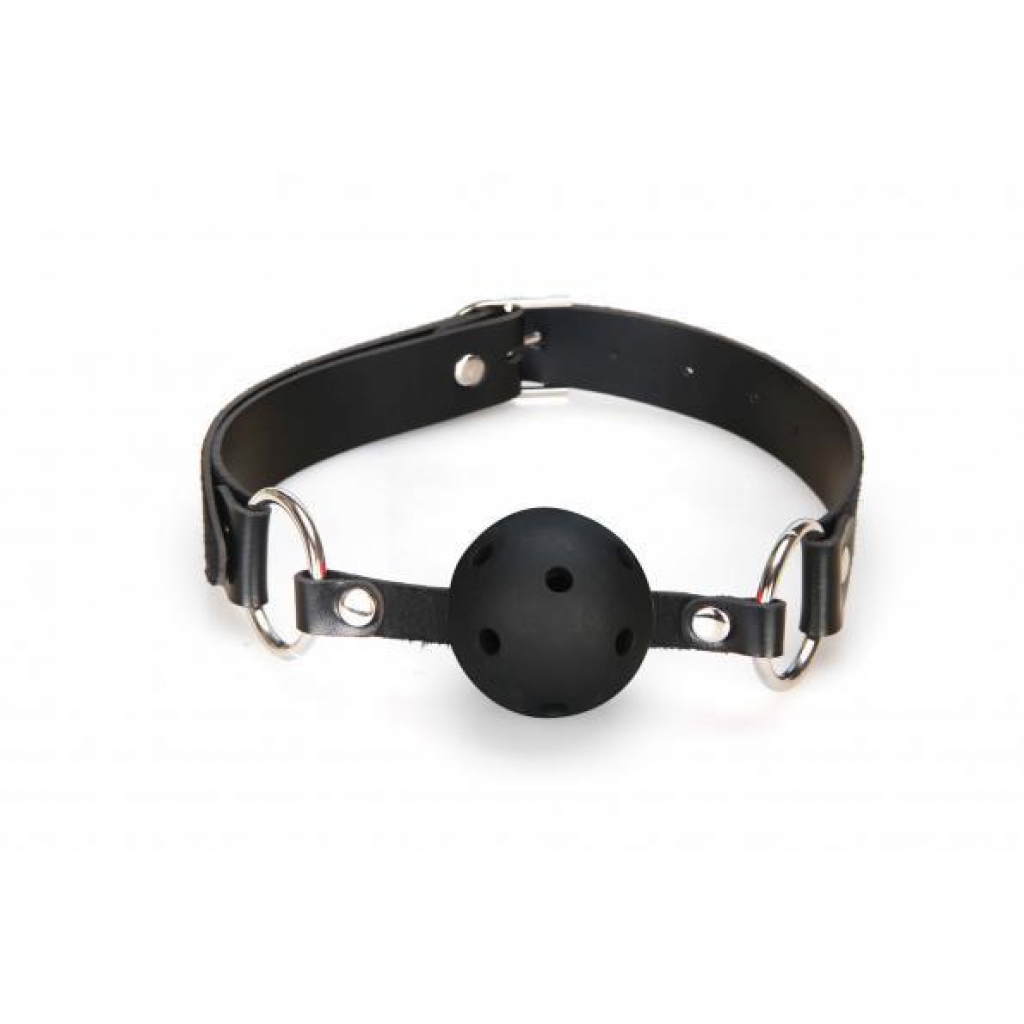 Lux Fetish Breathable Ball Gag in Black