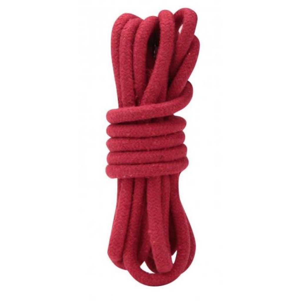 Lux Fetish Bondage Rope - Red - 10 Feet