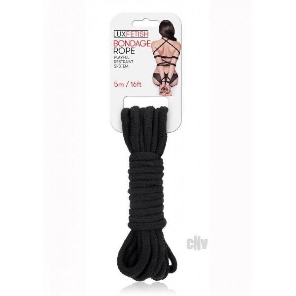 Lux Fetish Bondage Rope - 5m Black