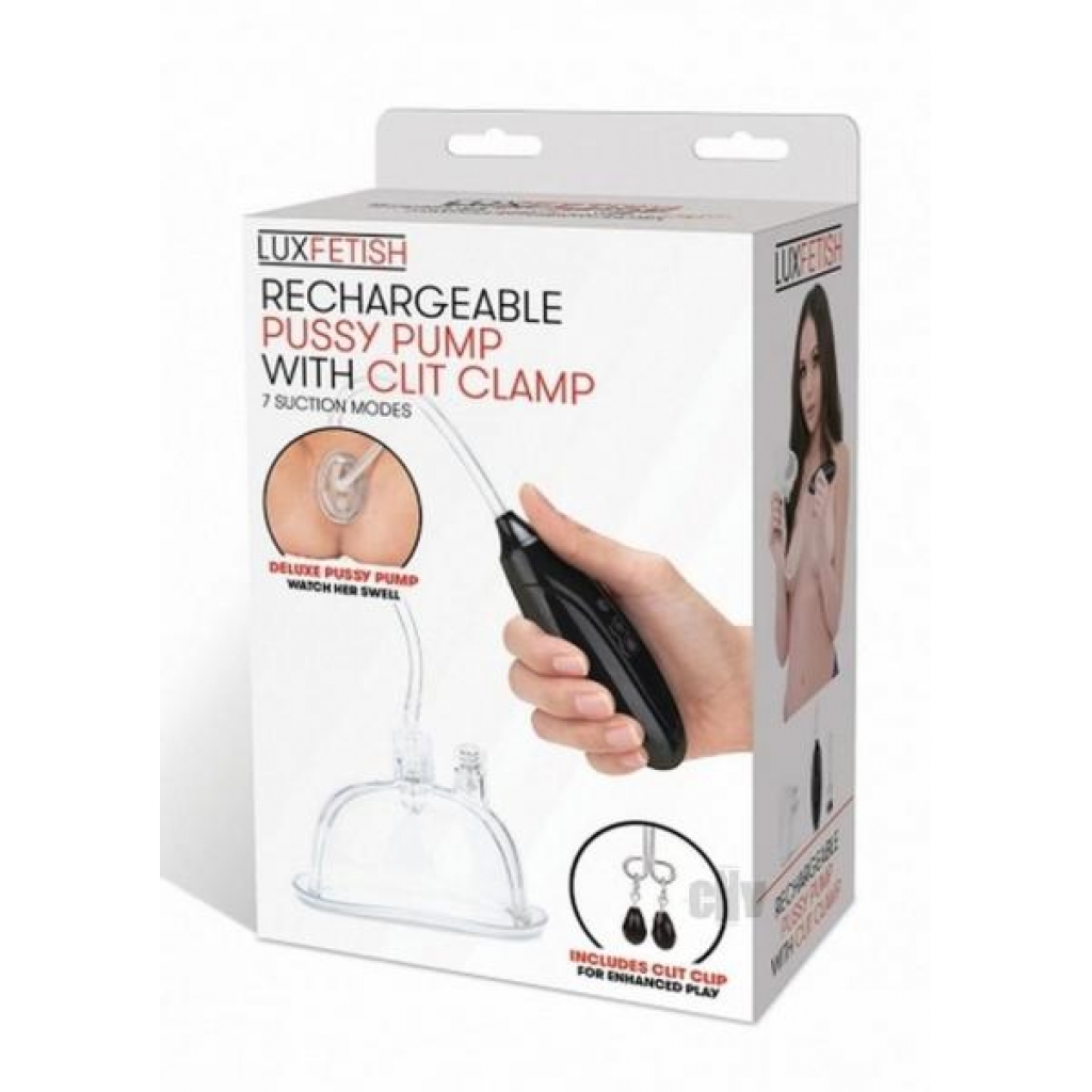 Lux F Recharge Pussy Pump W/Clit - Clear