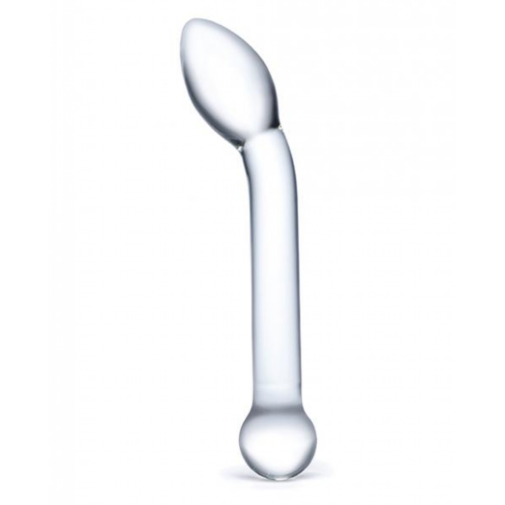 Glas 8 inches Slimline G-Spot Glass Dildo - Clear