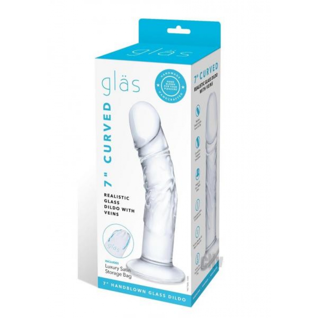 Curved Realist Glass Dildo - Luxurious Sensations