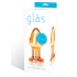 Glas Over Easy Glass Butt Plug - Orange