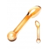 Glas Honey Dripper Anal Slider Glass Probe - Gold