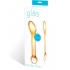 Glas Honey Dripper Anal Slider Glass Probe - Gold