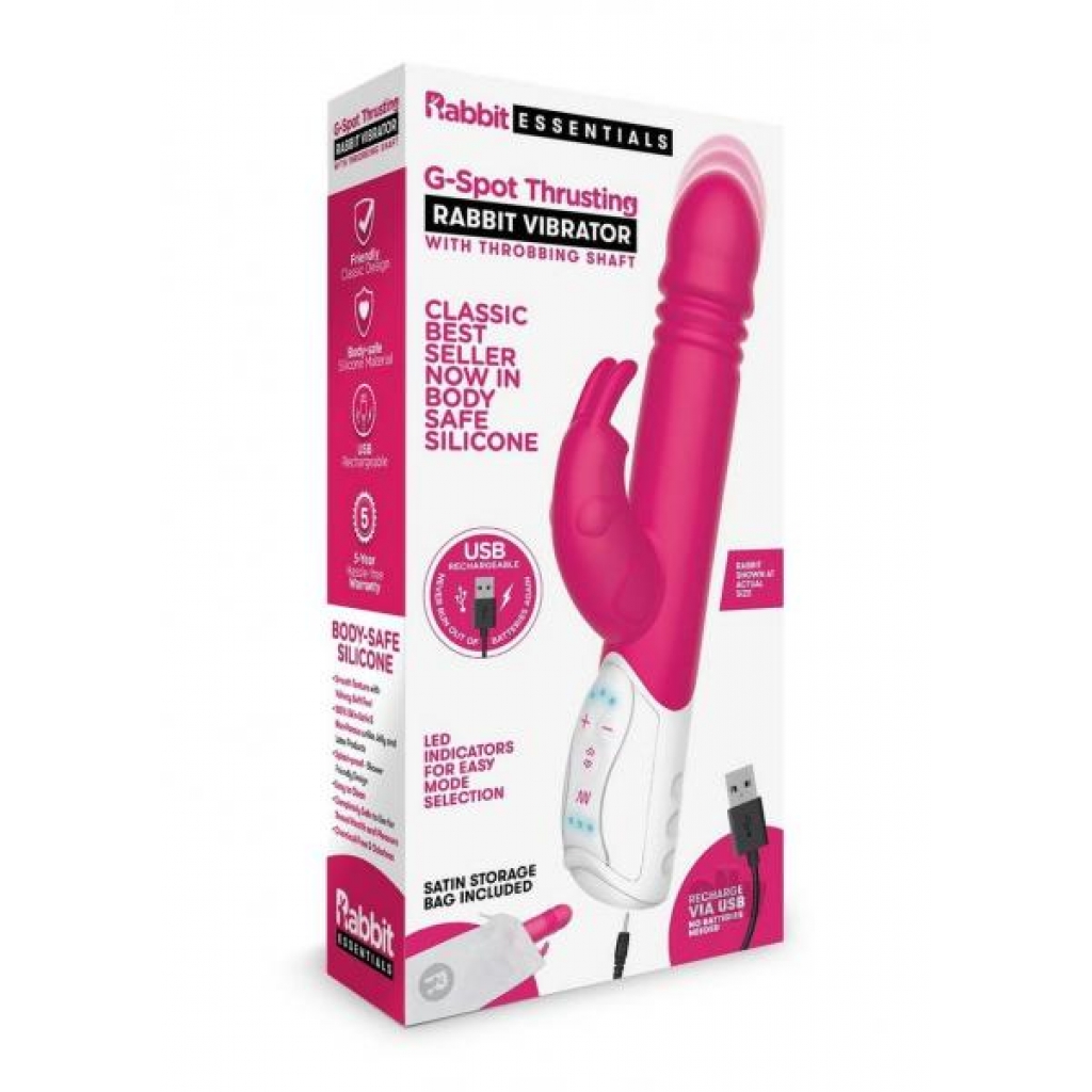 Recharge G-Spot Thrusting Rabbit - Hot Pink