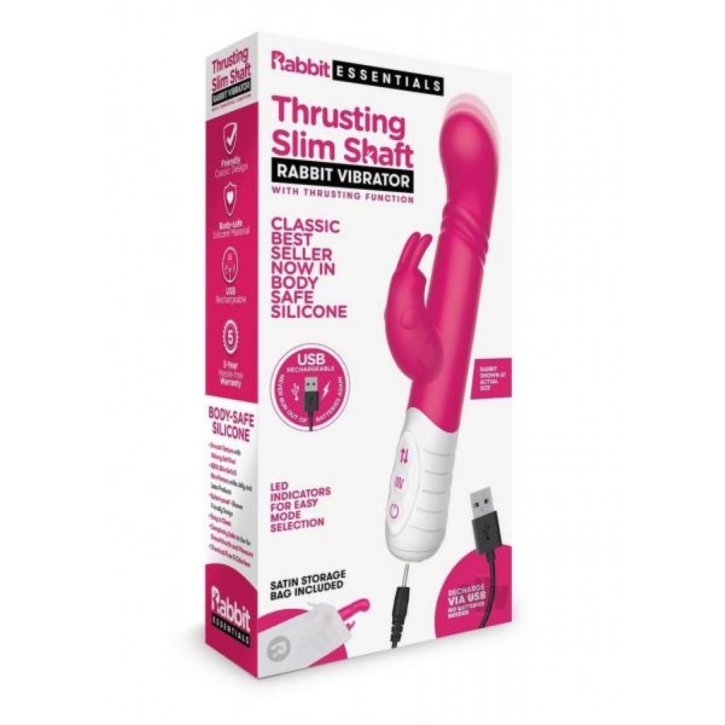 Recharge Slim Thrust Rabbit Vibe - Pink