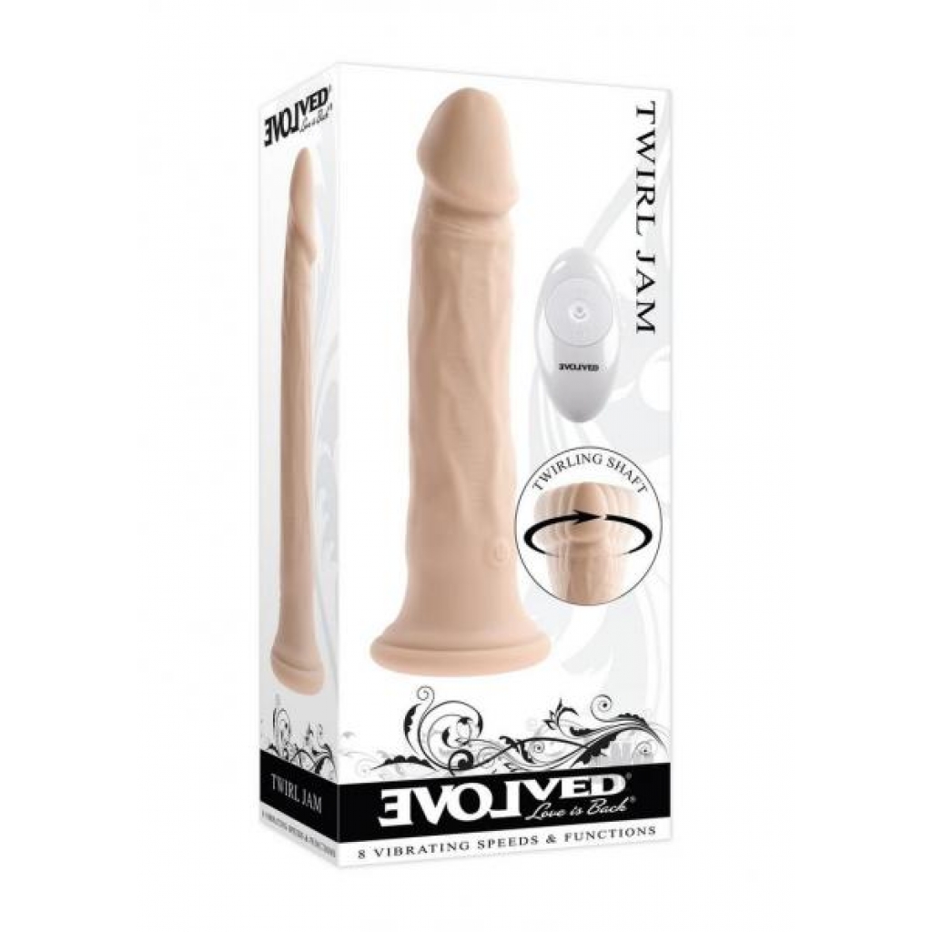 Twirl Jam: Light Beige Vibrator