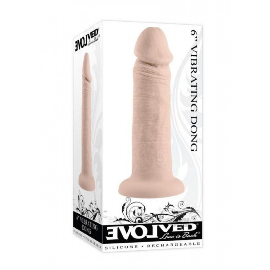 Vibrating Dong 6 Light Beige