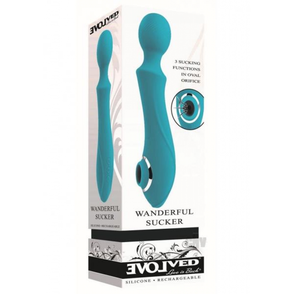 Wanderful Sucker - Teal - Vibrating Pleasure Tool